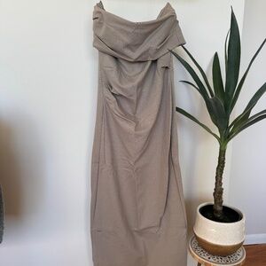 Zara taupe strapless body con - sold